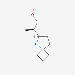 molecular formula C10H18O2 B2766679 (2S)-2-(5-Oxaspiro[3.4]octan-6-yl)propan-1-ol CAS No. 2248215-52-1