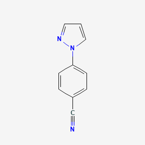 molecular formula C10H7N3 B2766687 4-(1H-pyrazol-1-yl)benzonitrile CAS No. 25699-83-6