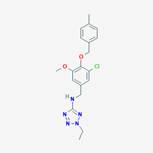 N-{3-chloro-5-methoxy-4-[(4-methylbenzyl)oxy]benzyl}-2-ethyl-2H-tetrazol-5-amine