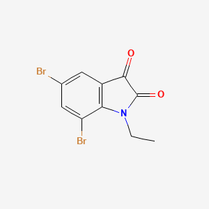 molecular formula C10H7Br2NO2 B2766715 5,7-dibromo-1-ethyl-1H-indole-2,3-dione CAS No. 620932-49-2