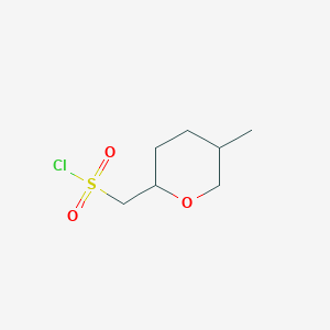 (5-Methyloxan-2-yl)methanesulfonyl chloride