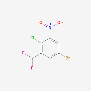 5-Bromo-2-chloro-1-(difluoromethyl)-3-nitrobenzene