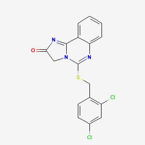 5-[(2,4-dichlorobenzyl)sulfanyl]imidazo[1,2-c]quinazolin-2(3H)-one