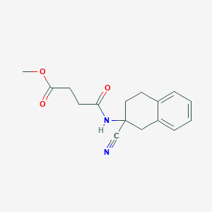 Methyl 3-[(2-cyano-1,2,3,4-tetrahydronaphthalen-2-yl)carbamoyl]propanoate