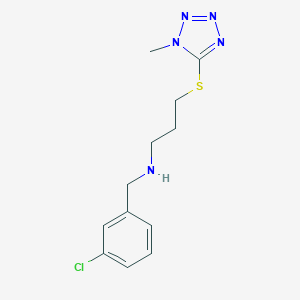 N-(3-chlorobenzyl)-N-{3-[(1-methyl-1H-tetraazol-5-yl)sulfanyl]propyl}amine