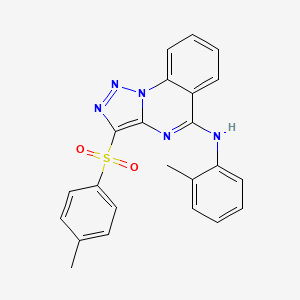 molecular formula C23H19N5O2S B2766759 N-(2-methylphenyl)-3-[(4-methylphenyl)sulfonyl][1,2,3]triazolo[1,5-a]quinazolin-5-amine CAS No. 899348-51-7