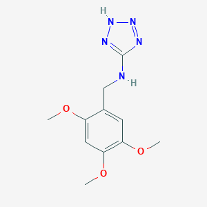 molecular formula C11H15N5O3 B276678 N-(2,4,5-trimethoxybenzyl)-1H-tetrazol-5-amine 