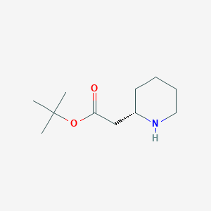 molecular formula C11H21NO2 B2766788 (2S)-Piperidine-2alpha-acetic acid tert-butyl ester CAS No. 290835-82-4