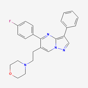 5-(4-Fluorophenyl)-6-(2-morpholinoethyl)-3-phenylpyrazolo[1,5-a]pyrimidine