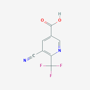 5-Cyano-6-(trifluoromethyl)pyridine-3-carboxylic acid