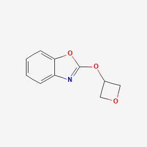 molecular formula C10H9NO3 B2766802 2-(Oxetan-3-yloxy)-1,3-benzoxazole CAS No. 2198052-75-2