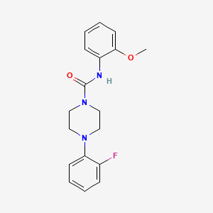 molecular formula C18H20FN3O2 B2766812 4-(2-fluorophenyl)-N-(2-methoxyphenyl)piperazine-1-carboxamide CAS No. 553657-41-3