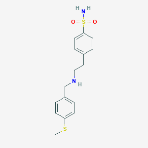 4-(2-{[4-(Methylsulfanyl)benzyl]amino}ethyl)benzenesulfonamide
