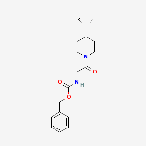 molecular formula C19H24N2O3 B2766833 Benzyl N-[2-(4-cyclobutylidenepiperidin-1-yl)-2-oxoethyl]carbamate CAS No. 2309746-77-6