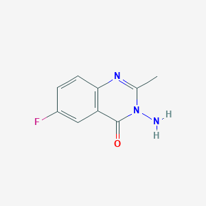 B2766836 3-amino-6-fluoro-2-methylquinazolin-4(3H)-one CAS No. 459414-73-4