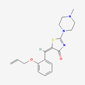 (E)-5-(2-(allyloxy)benzylidene)-2-(4-methylpiperazin-1-yl)thiazol-4(5H)-one