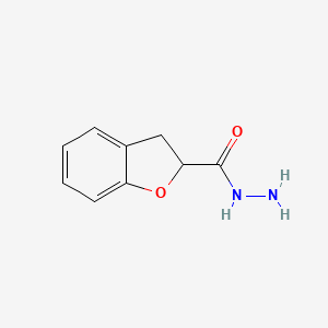 molecular formula C9H10N2O2 B2766849 2,3-Dihydro-1-benzofuran-2-carbohydrazide CAS No. 176179-03-6