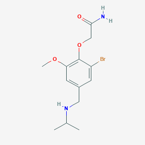2-{2-Bromo-4-[(isopropylamino)methyl]-6-methoxyphenoxy}acetamide