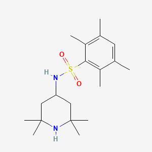 molecular formula C19H32N2O2S B2766863 2,3,5,6-四甲基-N-(2,2,6,6-四甲基哌啶-4-基)苯磺酰胺 CAS No. 321713-89-7