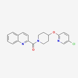 (4-((5-Chloropyridin-2-yl)oxy)piperidin-1-yl)(quinolin-2-yl)methanone