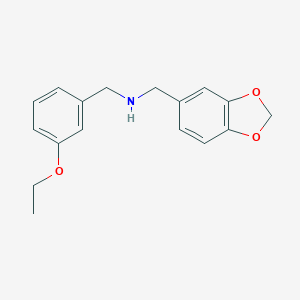 1,3-benzodioxol-5-yl-N-(3-ethoxybenzyl)methanamine