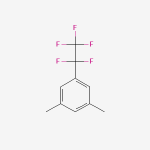 molecular formula C10H9F5 B2766871 3,5-Dimethyl-1-(1,1,2,2,2-pentafluoroethyl)benzene CAS No. 1447671-64-8