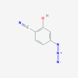 molecular formula C7H4N4O B2766875 4-Azido-2-hydroxybenzonitrile CAS No. 105430-49-7