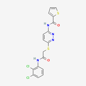 N-(6-((2-((2,3-dichlorophenyl)amino)-2-oxoethyl)thio)pyridazin-3-yl)thiophene-2-carboxamide