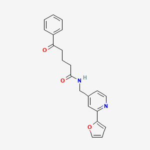 N-((2-(furan-2-yl)pyridin-4-yl)methyl)-5-oxo-5-phenylpentanamide