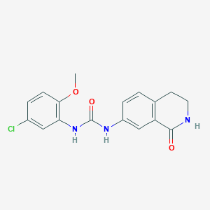 molecular formula C17H16ClN3O3 B2766915 1-(5-氯-2-甲氧基苯基)-3-(1-氧代-1,2,3,4-四氢异喹啉-7-基)脲 CAS No. 1351659-28-3