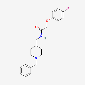 molecular formula C21H25FN2O2 B2766928 N-((1-benzylpiperidin-4-yl)methyl)-2-(4-fluorophenoxy)acetamide CAS No. 954044-32-7
