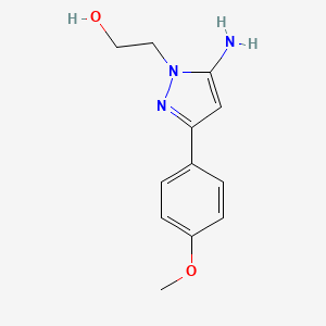 2-[5-amino-3-(4-methoxyphenyl)-1H-pyrazol-1-yl]ethanol