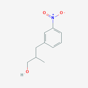 molecular formula C10H13NO3 B2766930 2-Methyl-3-(3-nitrophenyl)propan-1-ol CAS No. 2248350-67-4
