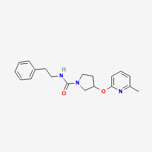 3-((6-methylpyridin-2-yl)oxy)-N-phenethylpyrrolidine-1-carboxamide