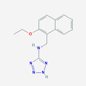 molecular formula C14H15N5O B276695 N-[(2-ethoxy-1-naphthyl)methyl]-N-(2H-tetraazol-5-yl)amine 
