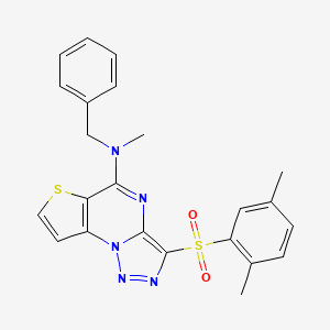 N-benzyl-3-((2,5-dimethylphenyl)sulfonyl)-N-methylthieno[2,3-e][1,2,3]triazolo[1,5-a]pyrimidin-5-amine