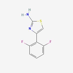 molecular formula C9H6F2N2S B2766952 4-(2,6-Difluorophenyl)-1,3-thiazol-2-amine CAS No. 175135-32-7; 510738-34-8
