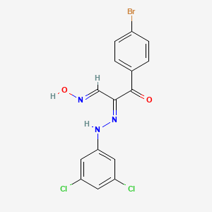 3-(4-Bromophenyl)-2-[2-(3,5-dichlorophenyl)hydrazono]-3-oxopropanal oxime