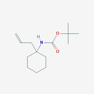 molecular formula C14H25NO2 B2766975 N-Boc-1-allyl-1-aminocyclohexan CAS No. 1335042-62-0