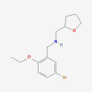 molecular formula C14H20BrNO2 B276698 N-(5-bromo-2-ethoxybenzyl)-N-(tetrahydro-2-furanylmethyl)amine 