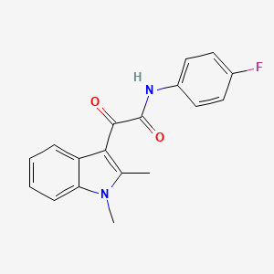 2-(1,2-dimethyl-1H-indol-3-yl)-N-(4-fluorophenyl)-2-oxoacetamide