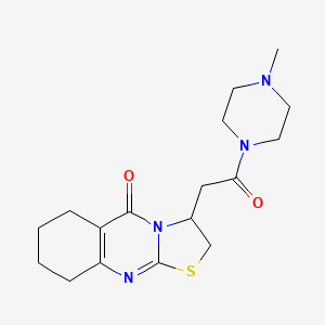 3-(2-(4-methylpiperazin-1-yl)-2-oxoethyl)-6,7,8,9-tetrahydro-2H-thiazolo[2,3-b]quinazolin-5(3H)-one