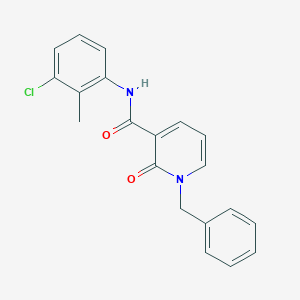 molecular formula C20H17ClN2O2 B2766987 1-benzyl-N-(3-chloro-2-methylphenyl)-2-oxo-1,2-dihydropyridine-3-carboxamide CAS No. 946301-14-0