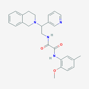 N-[2-(3,4-dihydroisoquinolin-2(1H)-yl)-2-pyridin-3-ylethyl]-N'-(2-methoxy-5-methylphenyl)ethanediamide