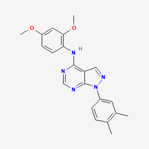 N-(2,4-dimethoxyphenyl)-1-(3,4-dimethylphenyl)-1H-pyrazolo[3,4-d]pyrimidin-4-amine