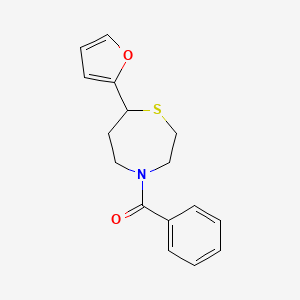 (7-(Furan-2-yl)-1,4-thiazepan-4-yl)(phenyl)methanone