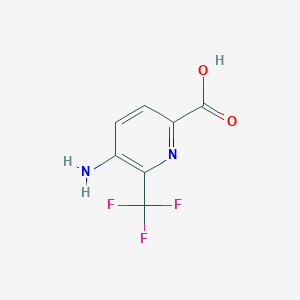 molecular formula C7H5F3N2O2 B2767035 5-Amino-6-(trifluoromethyl)pyridine-2-carboxylic acid CAS No. 1503516-79-7