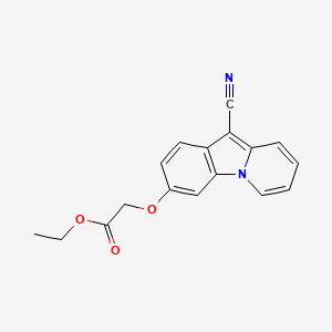 Ethyl 2-[(10-cyanopyrido[1,2-a]indol-3-yl)oxy]acetate
