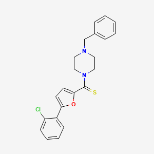 1-benzyl-4-[5-(2-chlorophenyl)furan-2-carbothioyl]piperazine