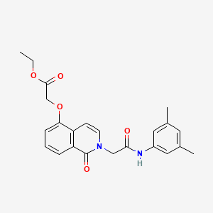 Ethyl 2-[2-[2-(3,5-dimethylanilino)-2-oxoethyl]-1-oxoisoquinolin-5-yl]oxyacetate